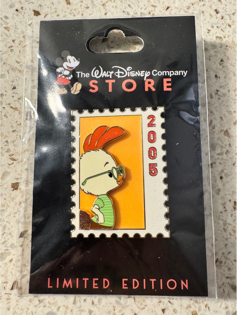DEC TWDC Commemorative Animal Stamps Chicken Little LE 300 Pin